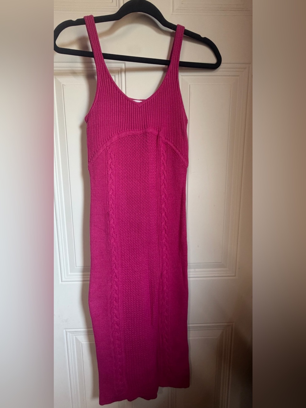 sofia by sofia vergara Fuchsia Sleeveless V-Neck Knit Dress